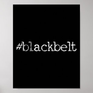 Póster Artes marciales de Blackbelt Karate Taekwondo