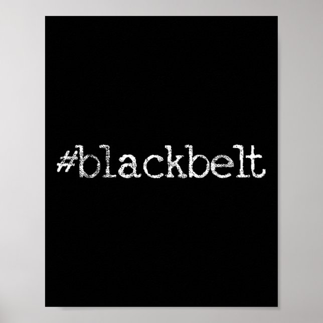 Póster Artes marciales de Blackbelt Karate Taekwondo (Frente)