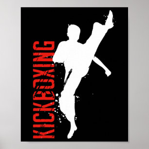 Póster Artes Marciales de Kickboxing