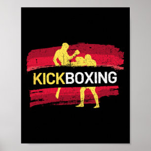 Póster Artes marciales de kickboxing