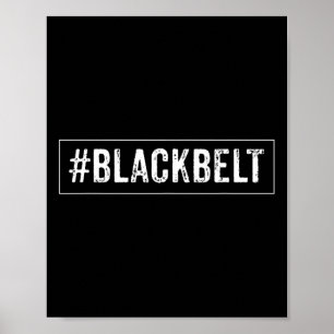 Póster Artes marciales del cinturón negro - Karate Taekwo
