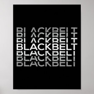 Póster Artes marciales del cinturón negro Karate Taekwond