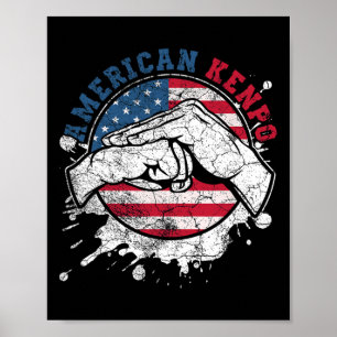 Póster Artes marciales del dojo del cinturón negro de Ken