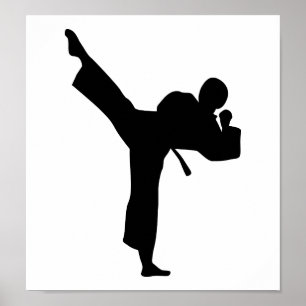 Póster Artes marciales del karate
