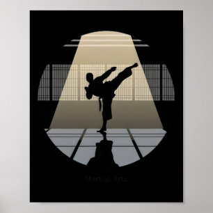 Póster Artes Marciales - Disciplina Y Fuerza Karate Taek