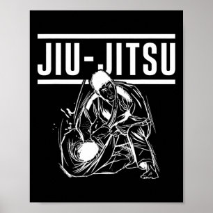 Póster Artes Marciales Ju Jutsu Cinturón de Artes Marcial