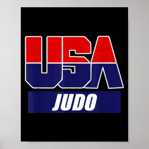 Póster Artes Marciales Judo 2024 Equipo USA