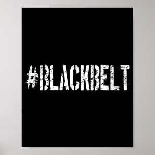 Póster Artes Marciales Karate Cinturón Negro