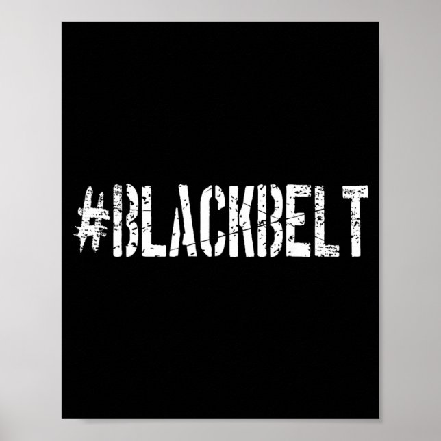 Póster Artes Marciales Karate Cinturón Negro (Frente)