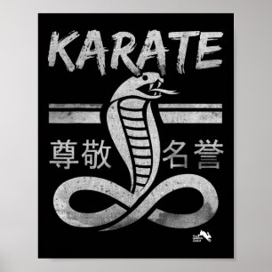 Póster Artes Marciales Karate Cobra