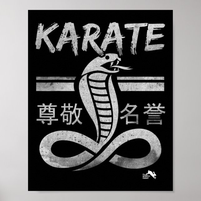 Póster Artes Marciales Karate Cobra (Frente)