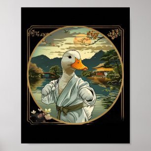 Póster Artes Marciales Karate Duck Sunset Garden Mma Taek