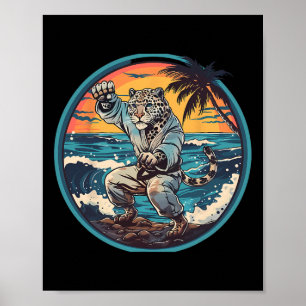 Póster Artes Marciales Kickboxing Taekwondo Naturaleza Le