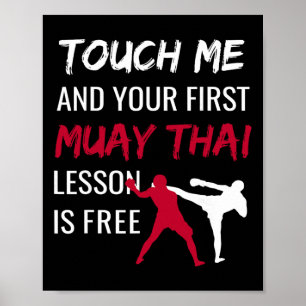Póster Artes Marciales Muay Thai Divertidas Deportes Auto