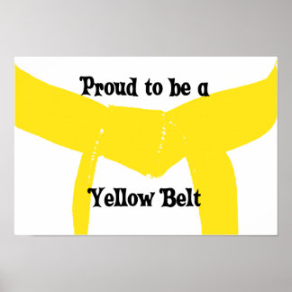 Póster Artes marciales orgullosas de ser un cinturón amar