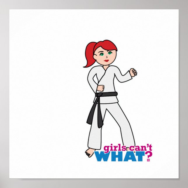 Póster Artes marciales - Ponytail (luz/rojo) (Frente)