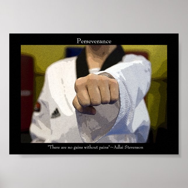 Póster Artes Marciales Puñetazo Medio (Frente)