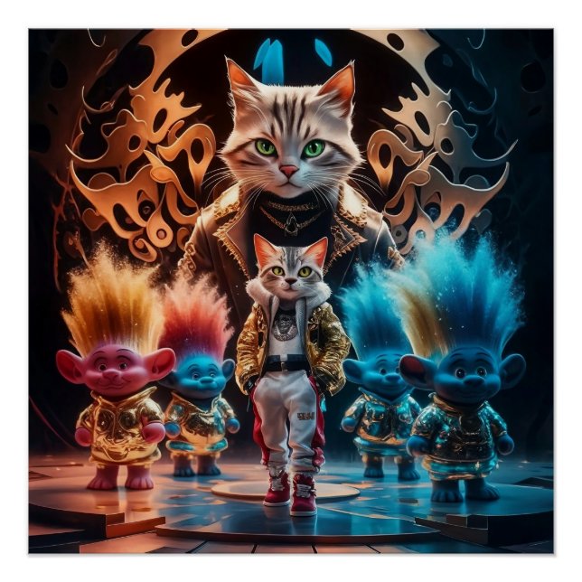 Póster Artes marciales se encuentran con el estilo de la  (Anverso)