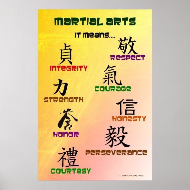 Póster Artes Marciales: Significa... poster (Frente)