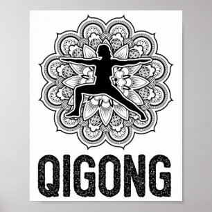 Póster Artes Marciales Tai Chi Yoga Meditación Qigong Yin