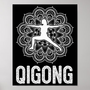 Póster Artes Marciales Tai Chi Yoga Meditación Qigong Yin