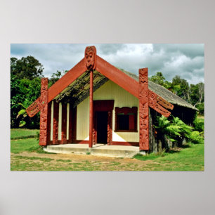 Póster Artes y artes maoríes instituto, Rotorua