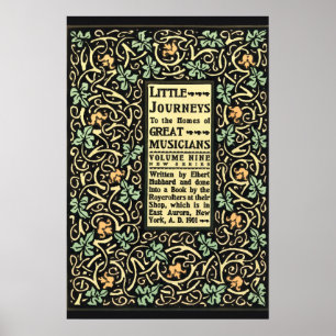 Póster Artes y Oficios Vintage Cubierta Roycrofters