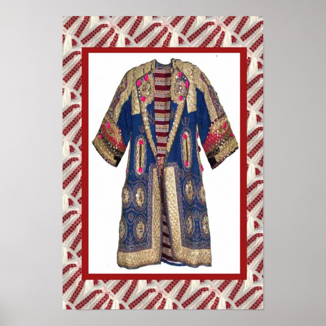 Póster Artesanía rumana, cacao bordado t4 (Frente)