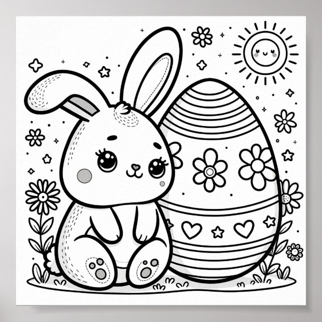 Póster Artesanías De Pascua Imprimibles Para Niños (Frente)