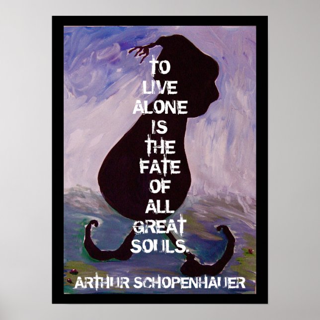 Póster Arthhur Schopenhauer -  Quote - Poster (Frente)