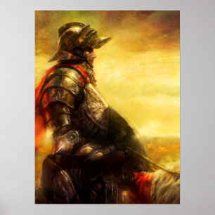 Póster Arthur en su poster de caballos