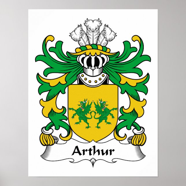 Póster Arthur Family Crest (Frente)