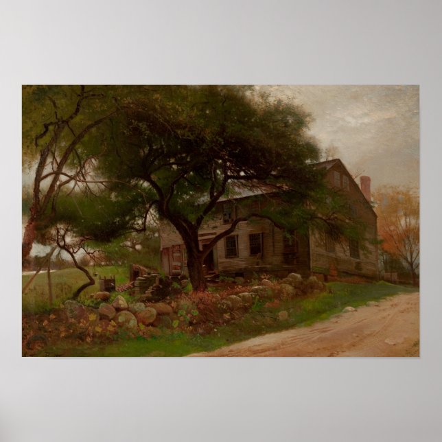 Póster Arthur Parton - Vieja casa de campo en las catrice (Frente)