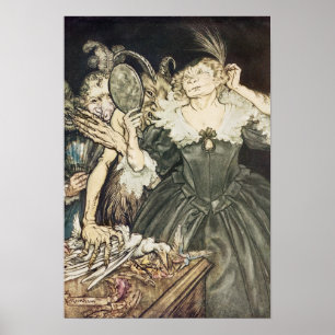 Póster Arthur Rackham   Comus de John Milton: "Y ellos,