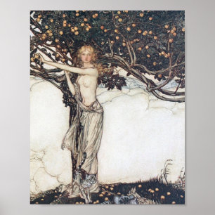 Póster Arthur Rackham Freya El Justo