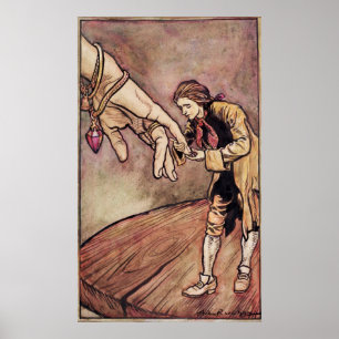 Póster Arthur Rackham   Original watercolour illustration