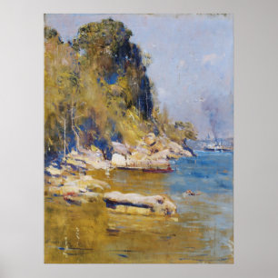 Póster Arthur Streeton - De mi campamento (Sirius Cove)