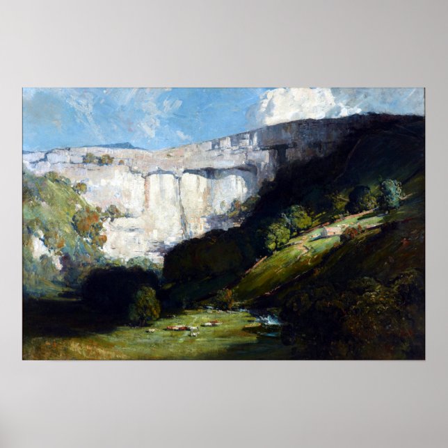 Póster Arthur Streeton Malham Cove (Frente)