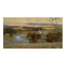 Arthur Streeton - 'Still_glides_the stream, y_sh