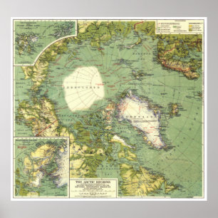 Póster "Ártico: 1925 - Las regiones árticas...