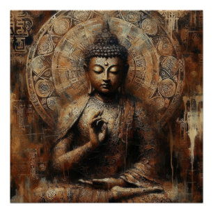 PÓSTER ARTÍCULO 23 DE LA PINTURA METÁLICA BUDA