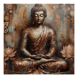 PÓSTER ARTÍCULO DE PINTURA METÁLICA BUDA Nº 12