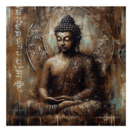PÓSTER ARTÍCULO DE PINTURA METÁLICA BUDA Nº 14