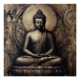 PÓSTER ARTÍCULO DE PINTURA METÁLICA BUDA Nº 18