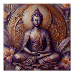 PÓSTER ARTÍCULO DE PINTURA METÁLICA BUDA Nº 19