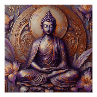 PÓSTER ARTÍCULO DE PINTURA METÁLICA BUDA Nº 19
