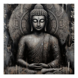 PÓSTER ARTÍCULO DE PINTURA METÁLICA BUDA Nº 21