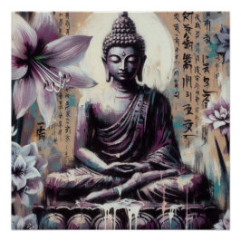 PÓSTER ARTÍCULO DE PINTURA METÁLICA BUDDHA Nº 7