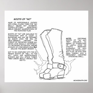 Póster Artículo mágico: Botas de "no "