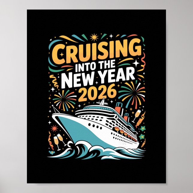 Póster Artículos de fiesta para la víspera de año nuevo 2 (Frente)